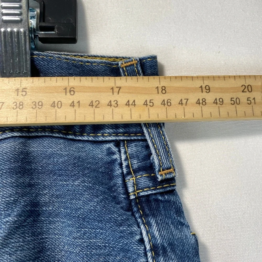 VTG Y2K True Religion Straight Leg Jeans Mens 34 Blue Denim Made in USA 0461